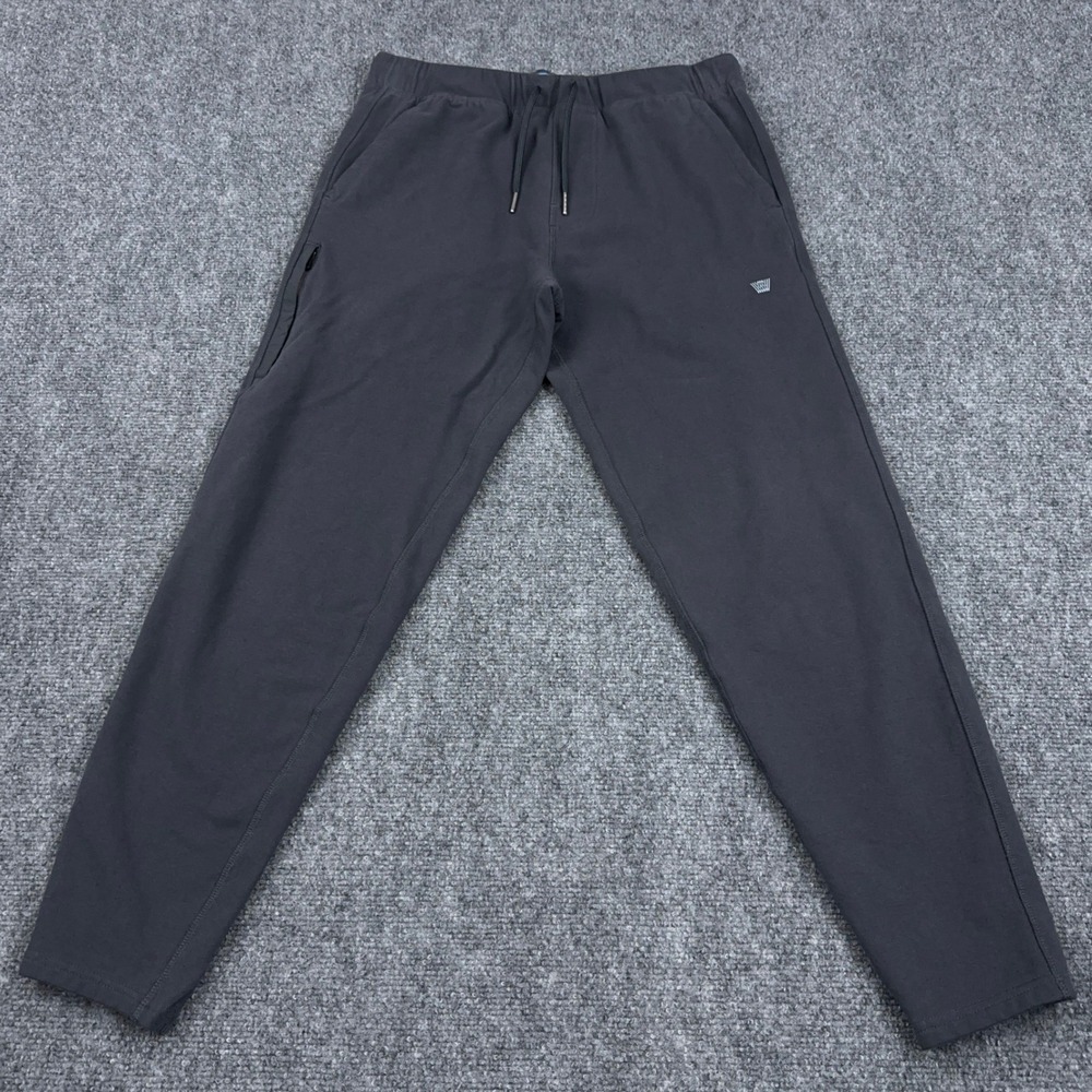 Mack Weldon Ace Sweatpant Mens Small Tall Gray Joggers Zip Pocket Athleisure